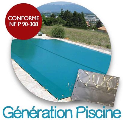 Cubierta de invierno para piscina de polister compatible marca Gnration Piscines
